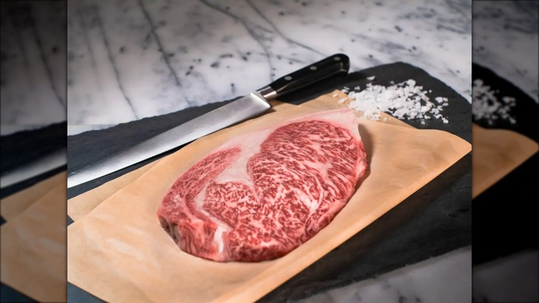 DeBragga's Japanese Wagyu ribeye steak