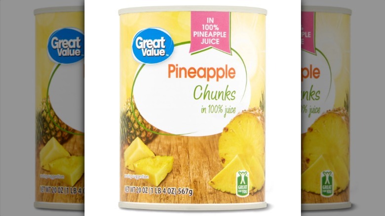 Great Value canned pineapple chunks