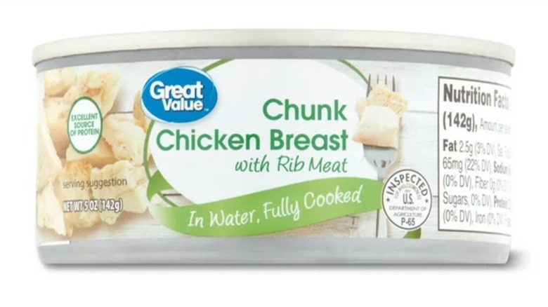 Great Value canned chicken