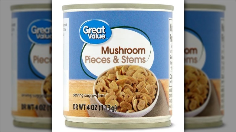 Great Value canned mushrooms