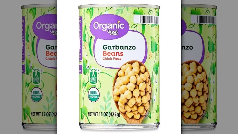 Great Value organic canned garbanzo beans