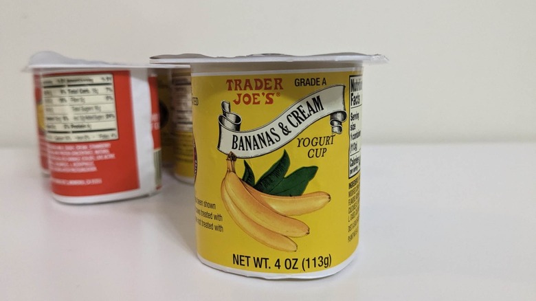 Trader Joe's bananas & cream yogurt