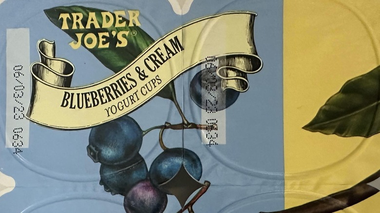 Trader Joe's blueberries & cream yogurt