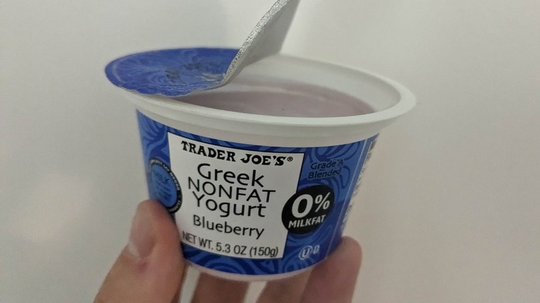 Trader Joe's blueberry greek yogurt