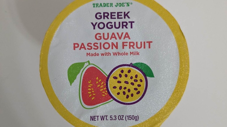 Trader Joe's guava and passion fruit greek yogurt