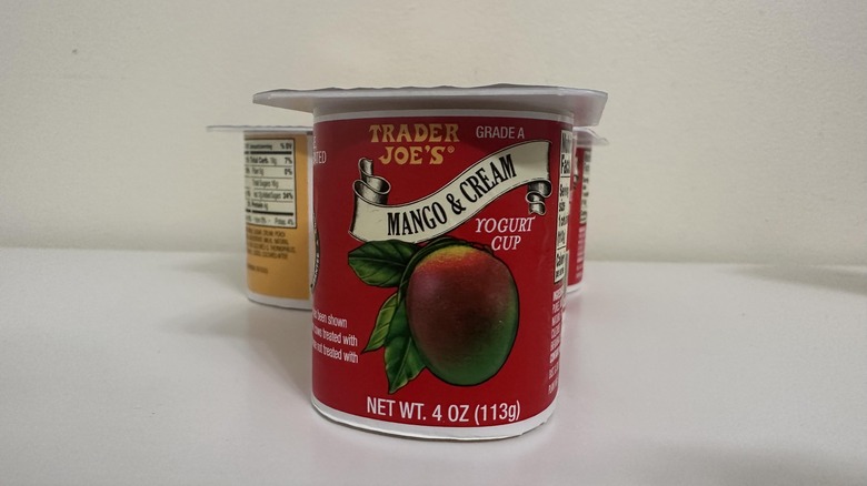 Trader Joe's mango & cream yogurt