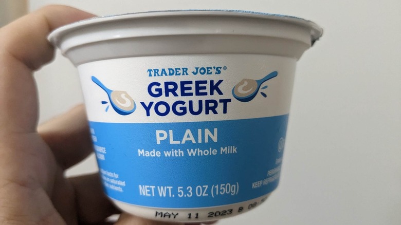 Trader Joe's plain greek yogurt with whole milk