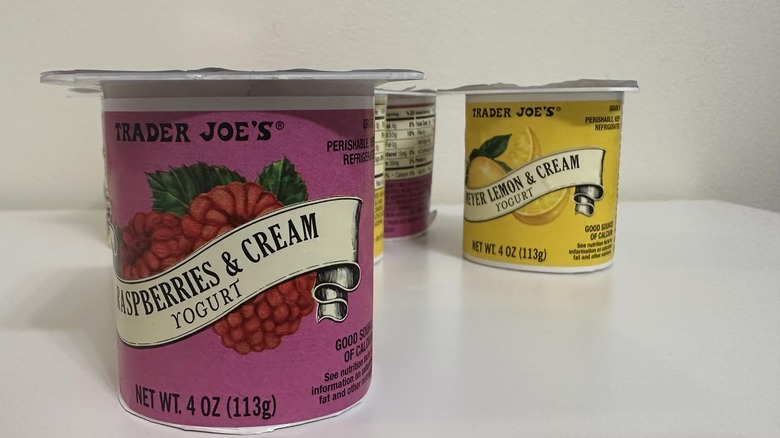 Trader Joe's raspberries & cream yogurt