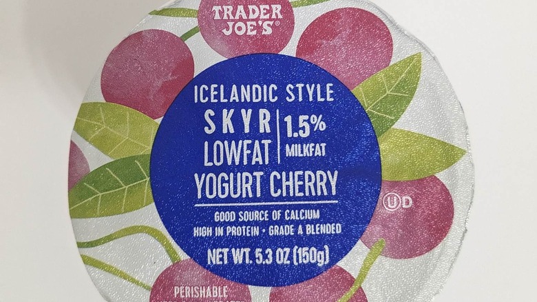 Skyr icelandic style cherry yogurt