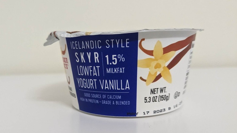 Skyr icelandic style vanilla yogurt