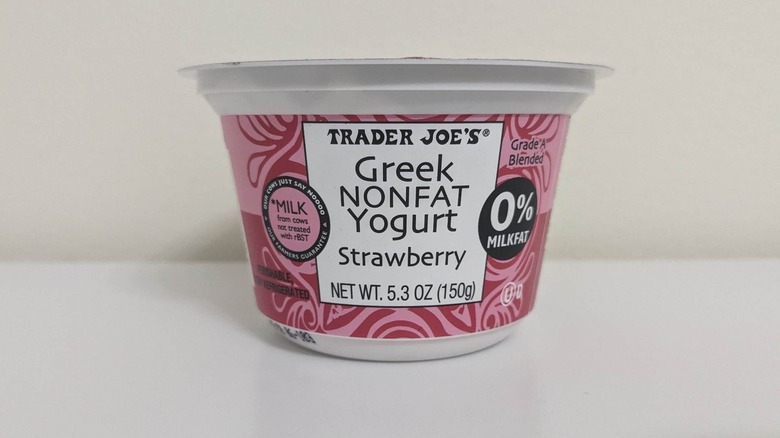 Trader Joe's strawberry greek yogurt