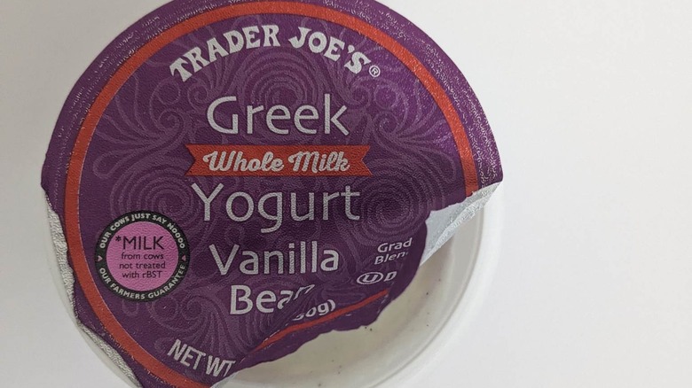 Trader Joe's whole milk vanilla bean greek yogurt