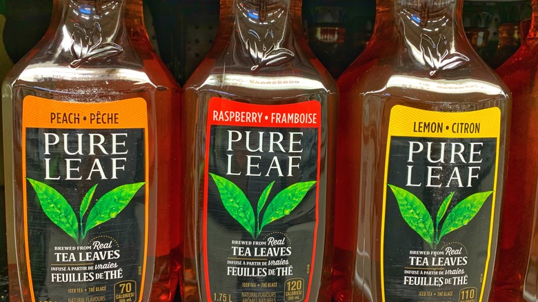 Pure Leaf iced tea bottles