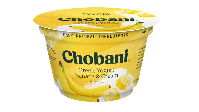 Chobani Banana & Cream yogurt cup