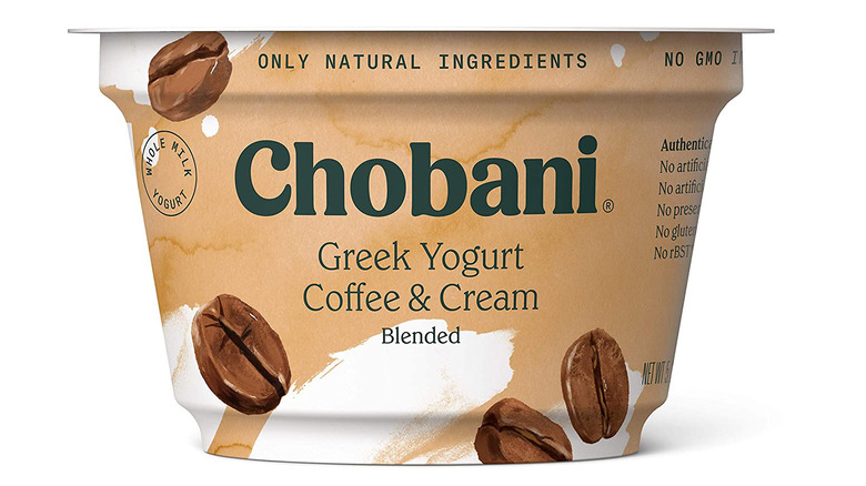 Chobani Coffee & Cream yogurt cup