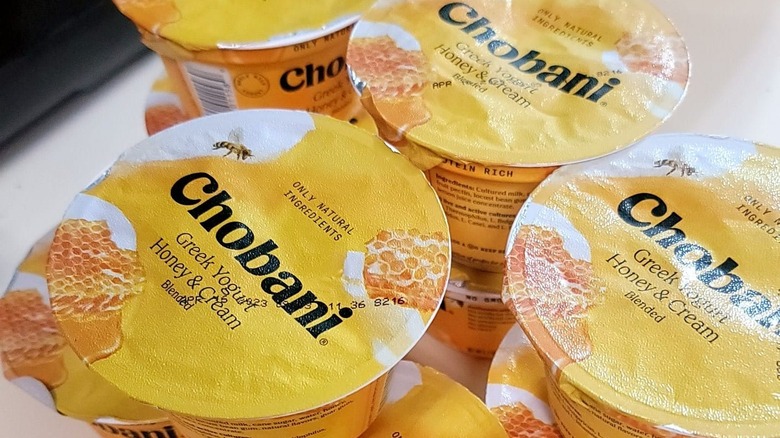 Chobani Honey & Cream yogurt cups