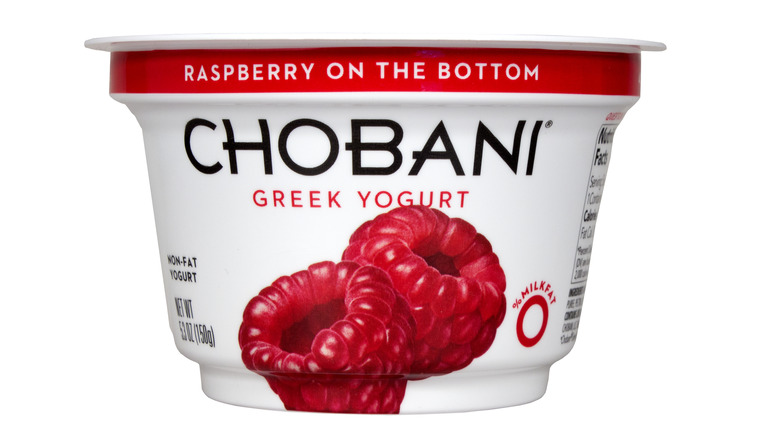 Chobani raspberry yogurt