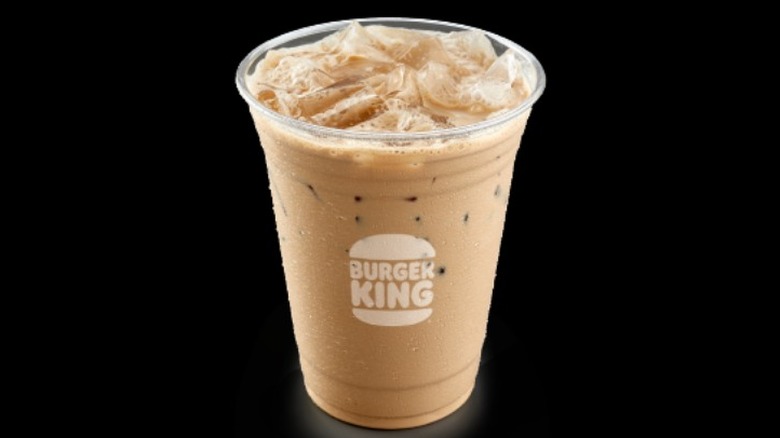 Burger King Iced coffee plastic cup