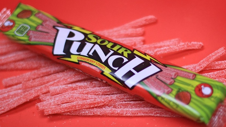 Sour Punch straws
