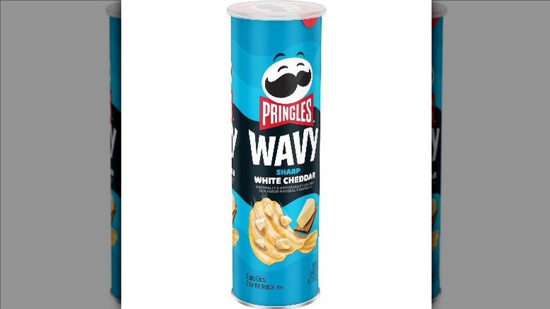 Wavy Sharp White Cheddar Pringles