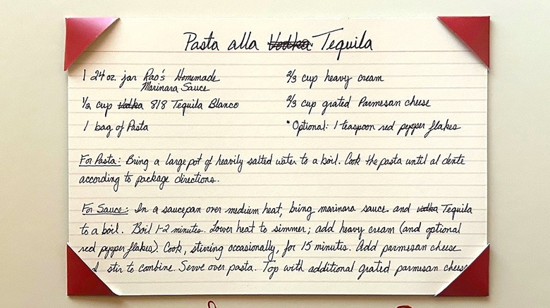 Recipe for Rao's Homemade Pasta Alla Tequila