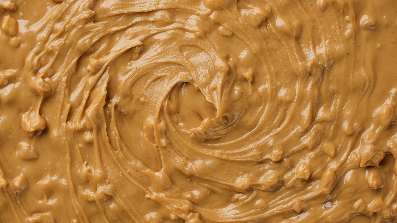 close-up crunchy peanut butter 