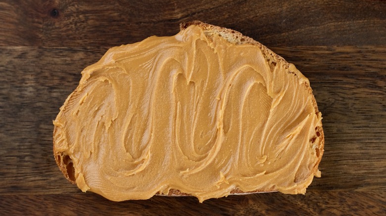 peanut butter on bread