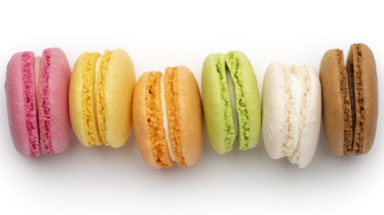 various macarons