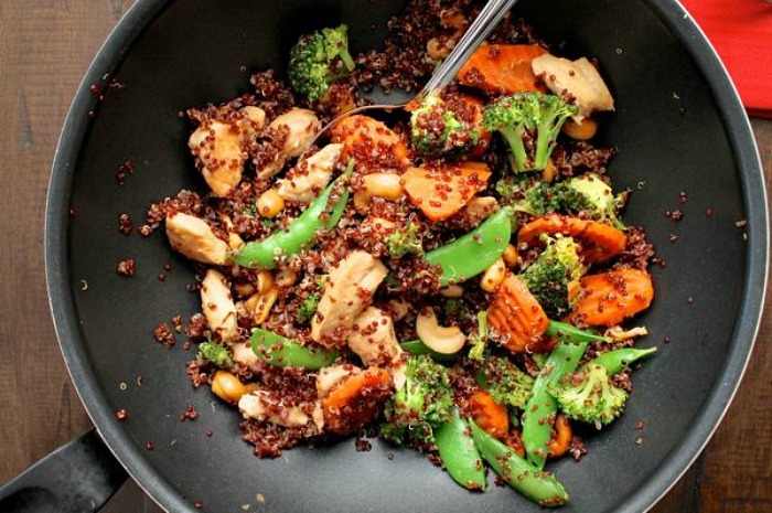 Cashew Chicken Quinoa Stir-Fry