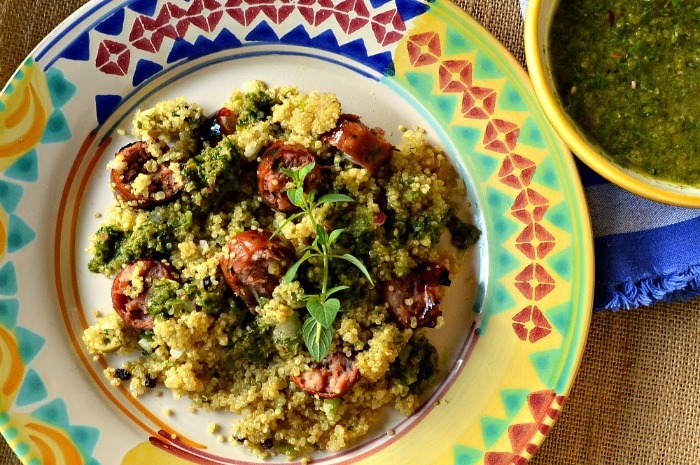 Quinoa with Chimichurri Sauce