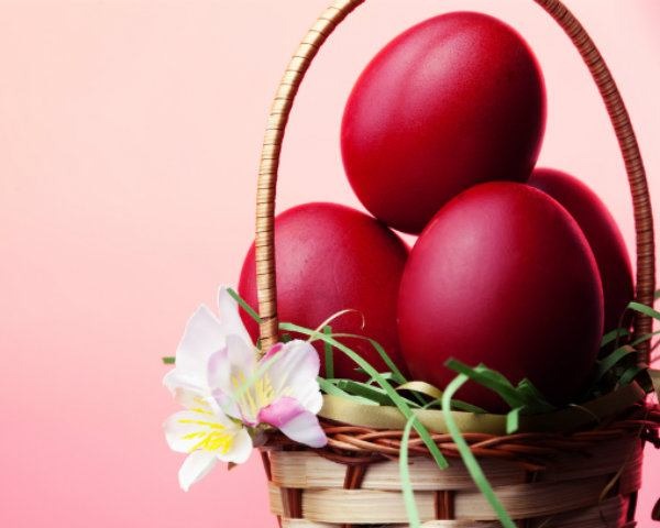 Beet Pink Boiled Easter Eggs