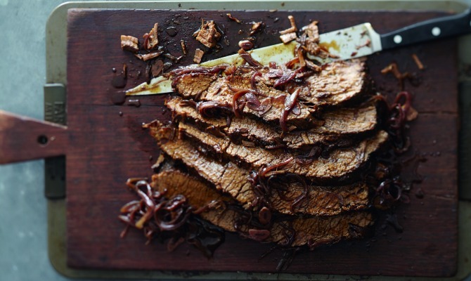 Red Wine and Honey Brisket