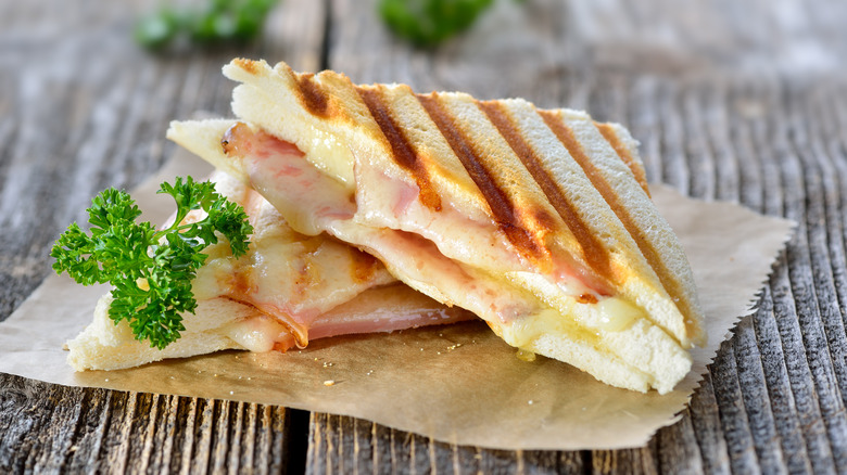 Ham and cheese panini