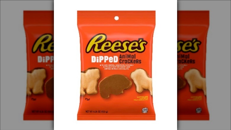 A bag of Reese's dipped animal crackers