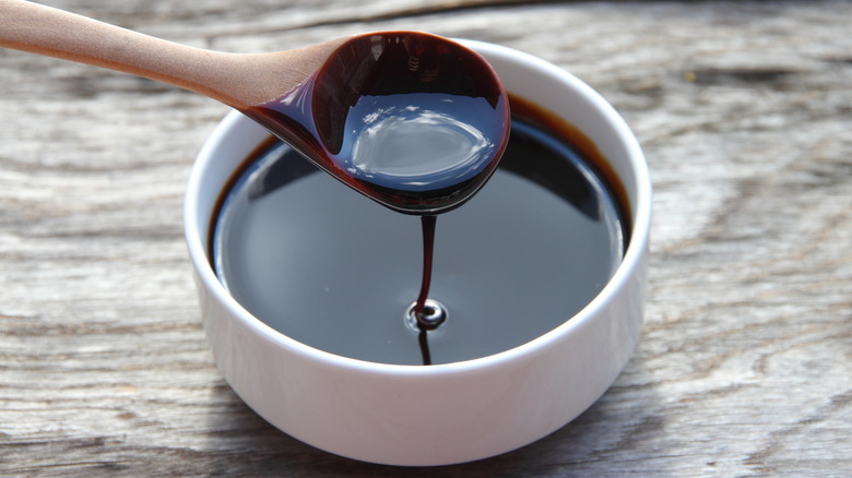 Bowl of molasses