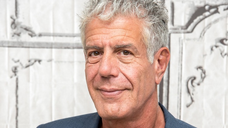 Anthony Bourdain smiling