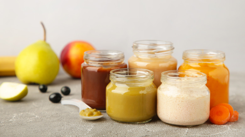 jars of baby food