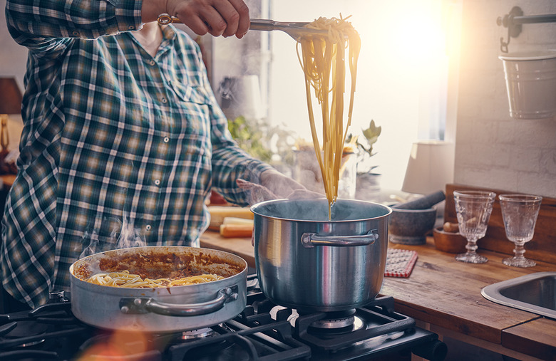 Finish your pasta in the sauce 