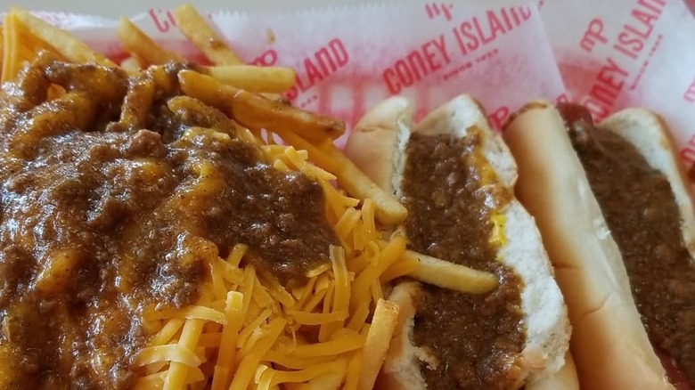 hot dogs with chili