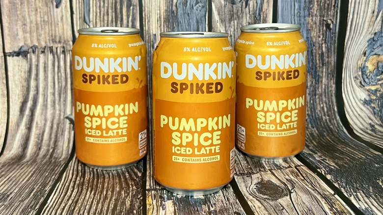 Dunkin' Spiked Pumpkin Spice cans