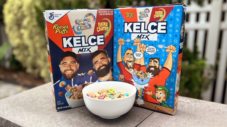 Kelce Mix boxes and bowl