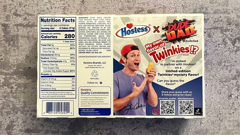 Dude Dad on Twinkies box