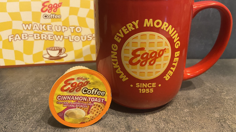 Eggo cinnamon toast coffee mug and pod