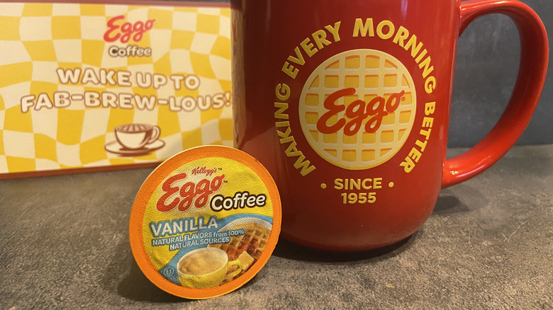 Eggo vanilla coffee cup and pod