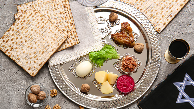 Traditional Seder plate 