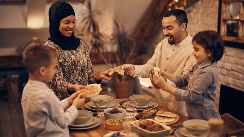 Family celebrating Ramadan 