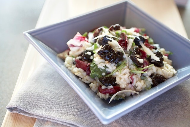 Risotto with California Dried Plums and Radicchio