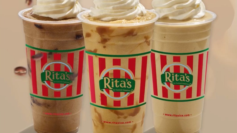 rita's cold brew frozen coffee with rita's logo