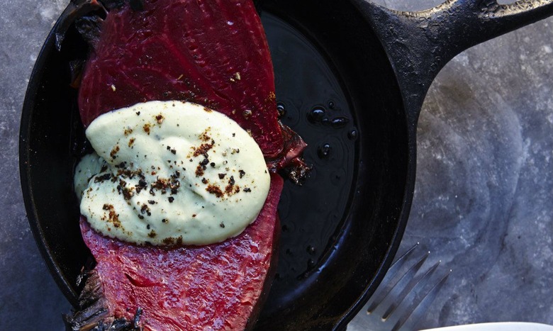 Roasted Beets with Avocado-Habañero Crema