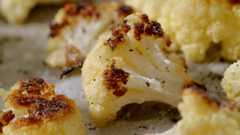 Roasted cauliflower florets